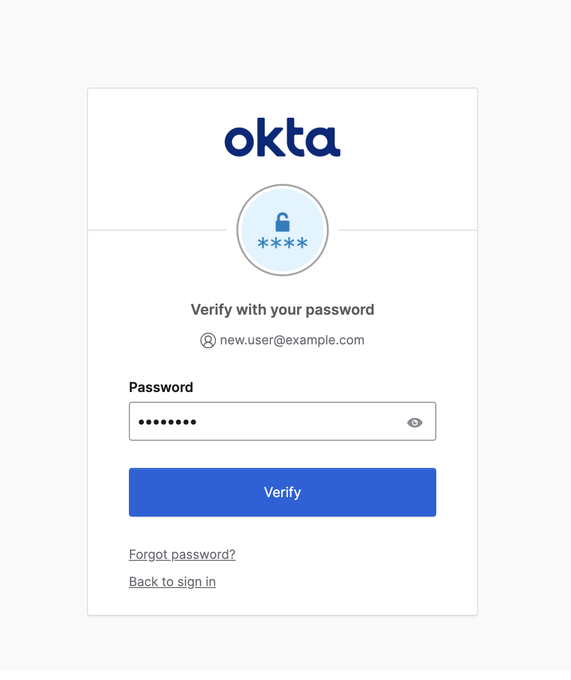 Enter IdP Credentials