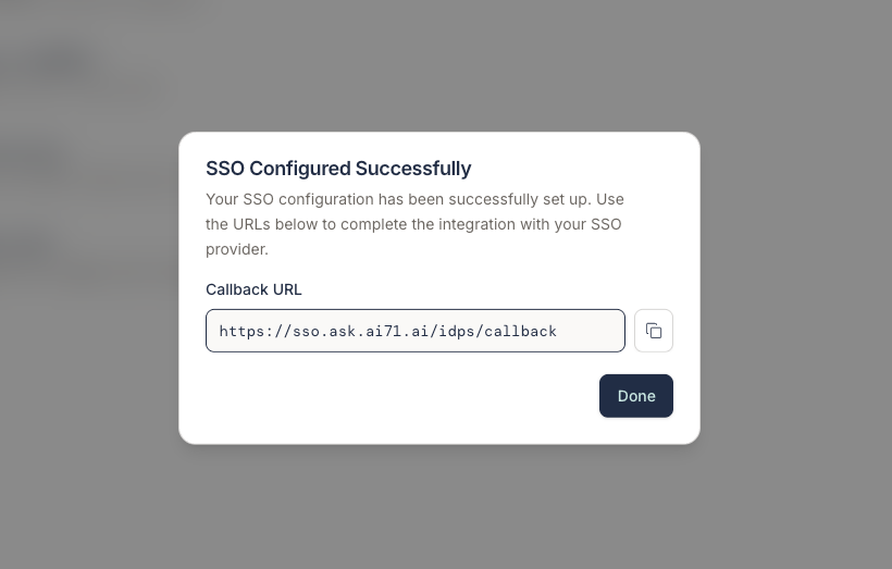 Fetch Google SSO callback URL